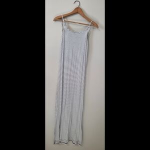 Striped Black and White Maxi Dress